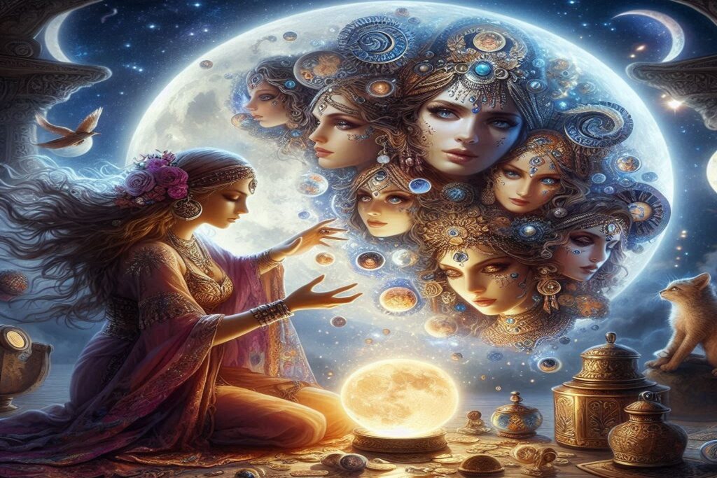 A Deusa da Lua: Conexões com Simpatias Ciganas